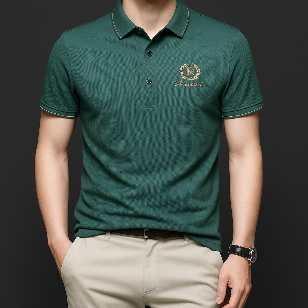 トップス herlipto Laurel Emblem Polo Shirt Pique Polo Knit Top