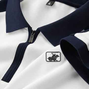 Stallion Crest Zip Polo T-Shirt