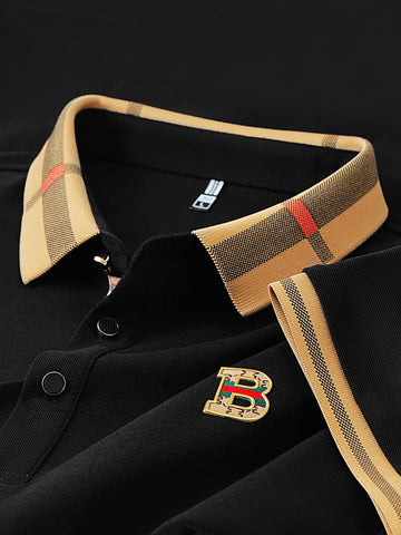 Heritage Check Collar Polo T-Shirt