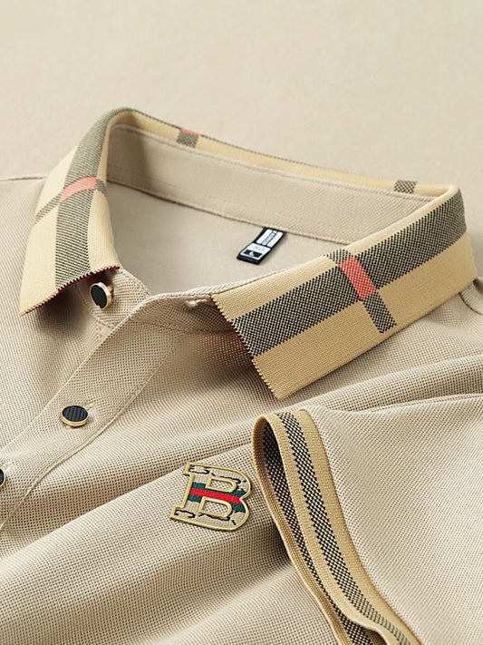 Heritage Check Collar Polo T-Shirt
