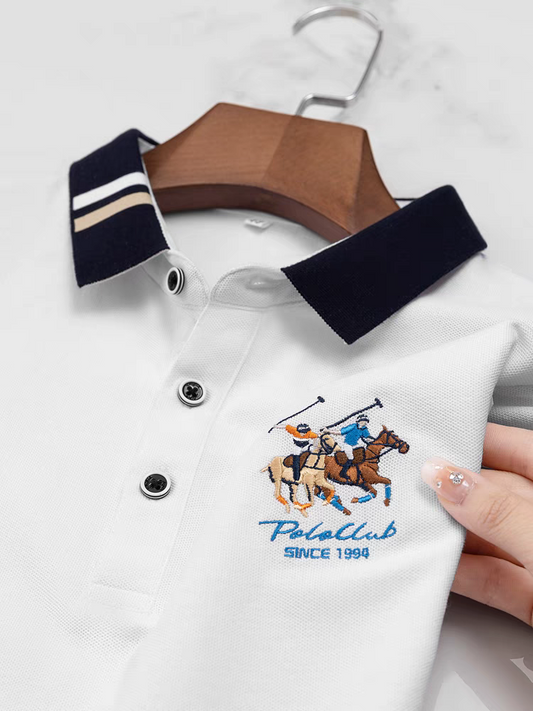 Equestrian Vintage Emblem Polo T-Shirt