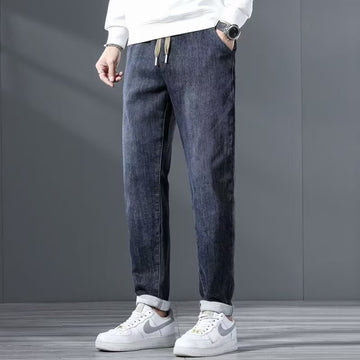 ObsidianFlex Tapered Denim Pants