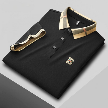 Couture Crest Plaid Polo T-Shirt