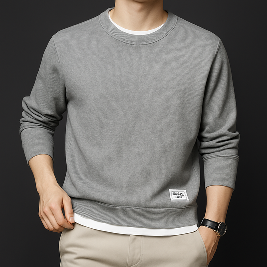 Elite Weave Layered Crewneck