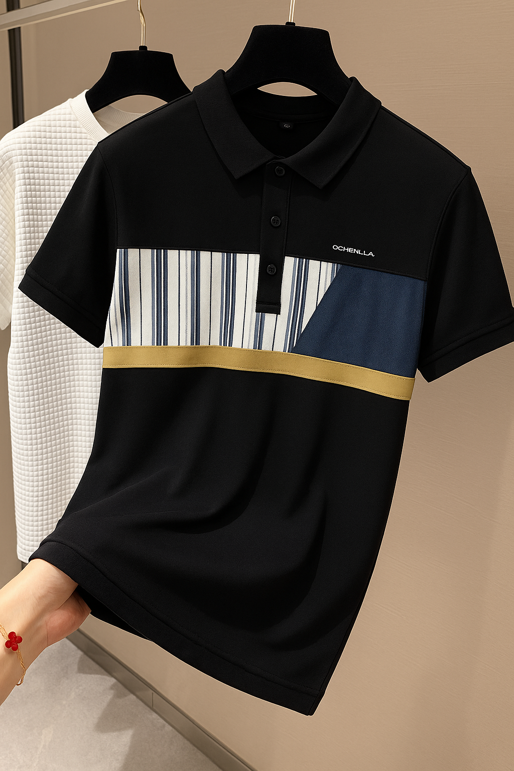 Avant Stripe Panel Polo