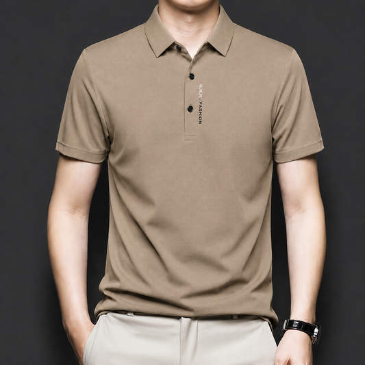 Eclipsed Grid Polo T-Shirt