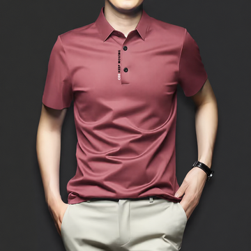 Eclipsed Grid Polo T-Shirt