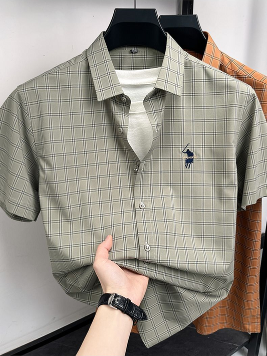 Crossline Embercheck Formal Shirt