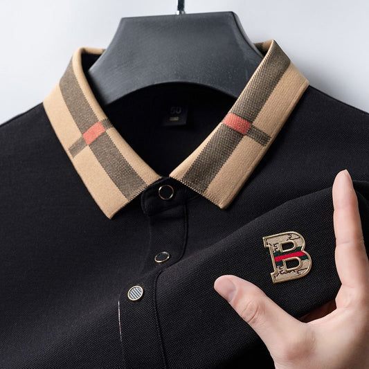 Heritage Check Collar Polo T-Shirt