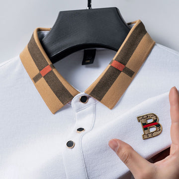 Heritage Check Collar Polo T-Shirt