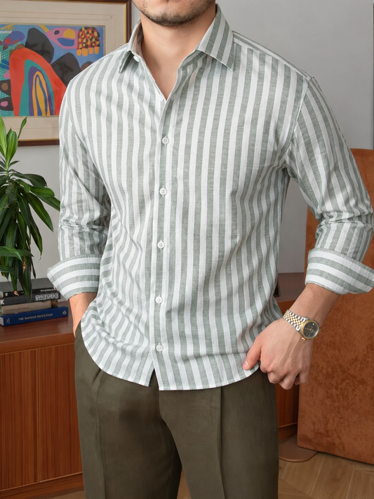 Echelon Vertical Weave Signature Shirt