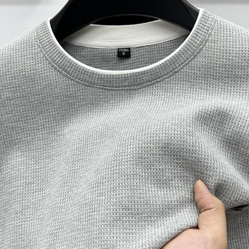 Elite Weave Layered Crewneck