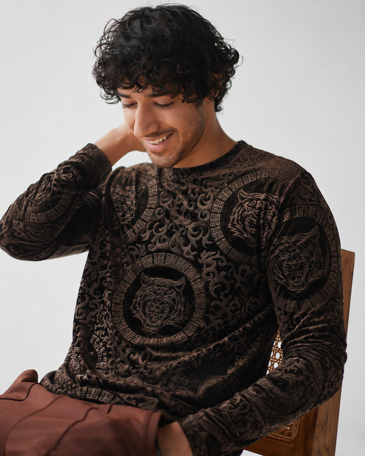 Baroque Tiger Emblem T-Shirt
