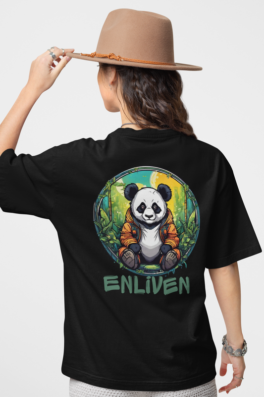Panda Pathway Posterior Oversized T-Shirt