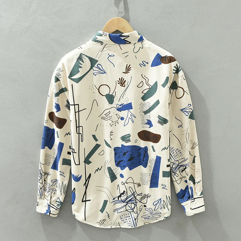 Modernist Printed Long Sleeve Shirt